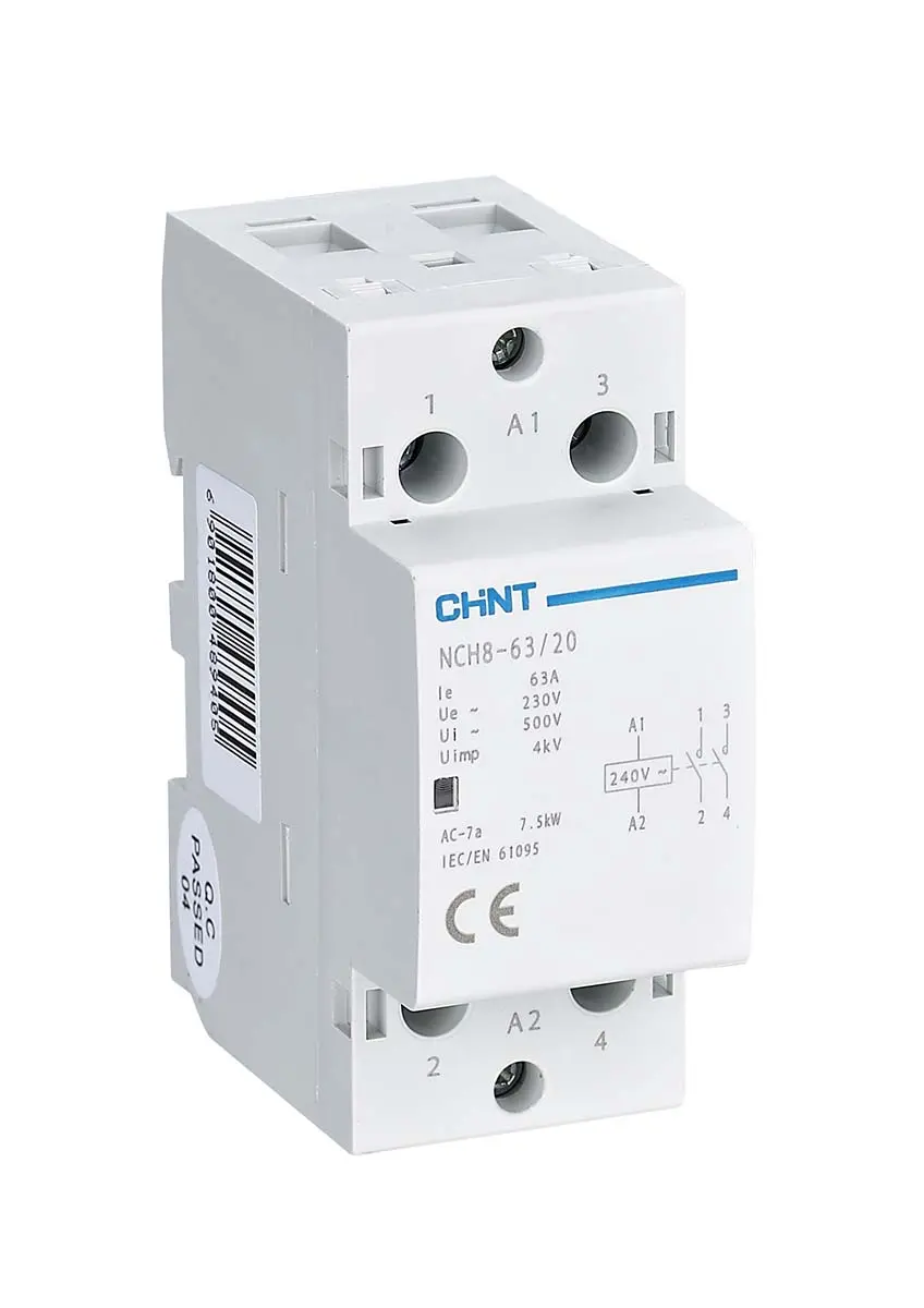 Produktfoto 1 von CHINT Schütz 230 V ac-Spule, 3-polig, 888V 230 V ac 2 Schließer Umkehrend 888-Hilfskontakte