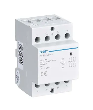 Produktfoto 1 von CHINT NCH8 Schütz 230V ac-Spule, 3-polig, 888V 230V ac 4 Schließer Umkehrend 888-Hilfskontakte