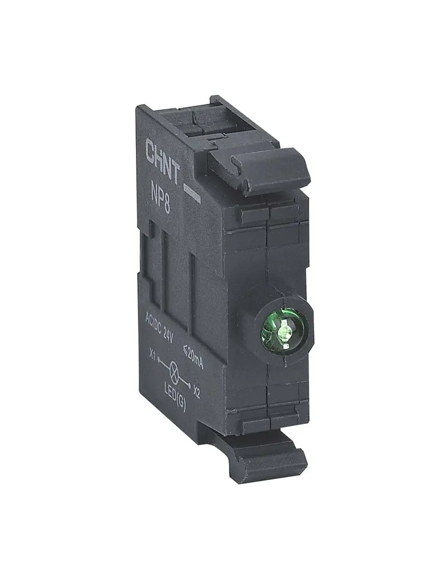 Produktfoto 1 von CHINT NP8 Kontaktblock LED Grün beleuchtet