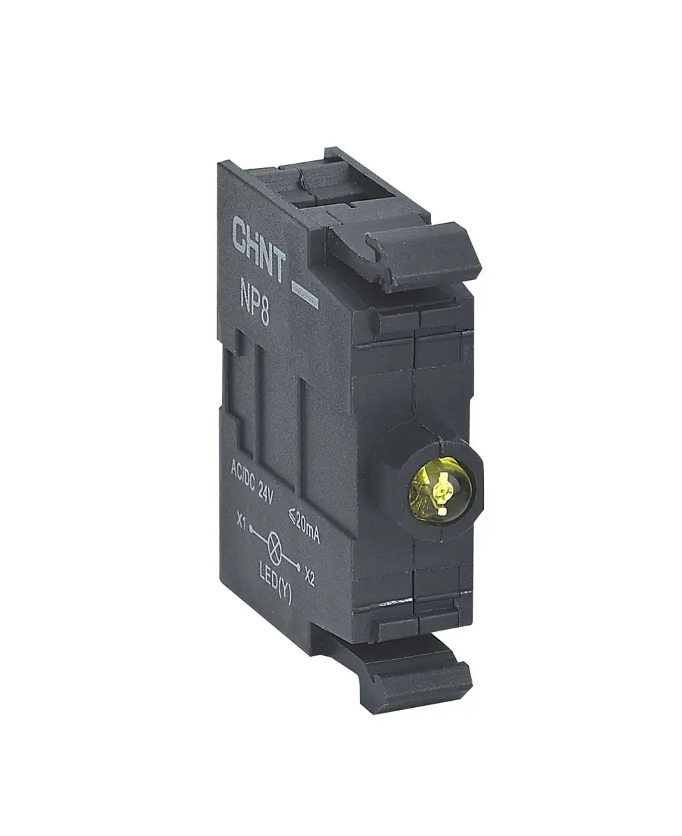 Produktfoto 1 von CHINT NP8 Kontaktblock LED Gelb beleuchtet