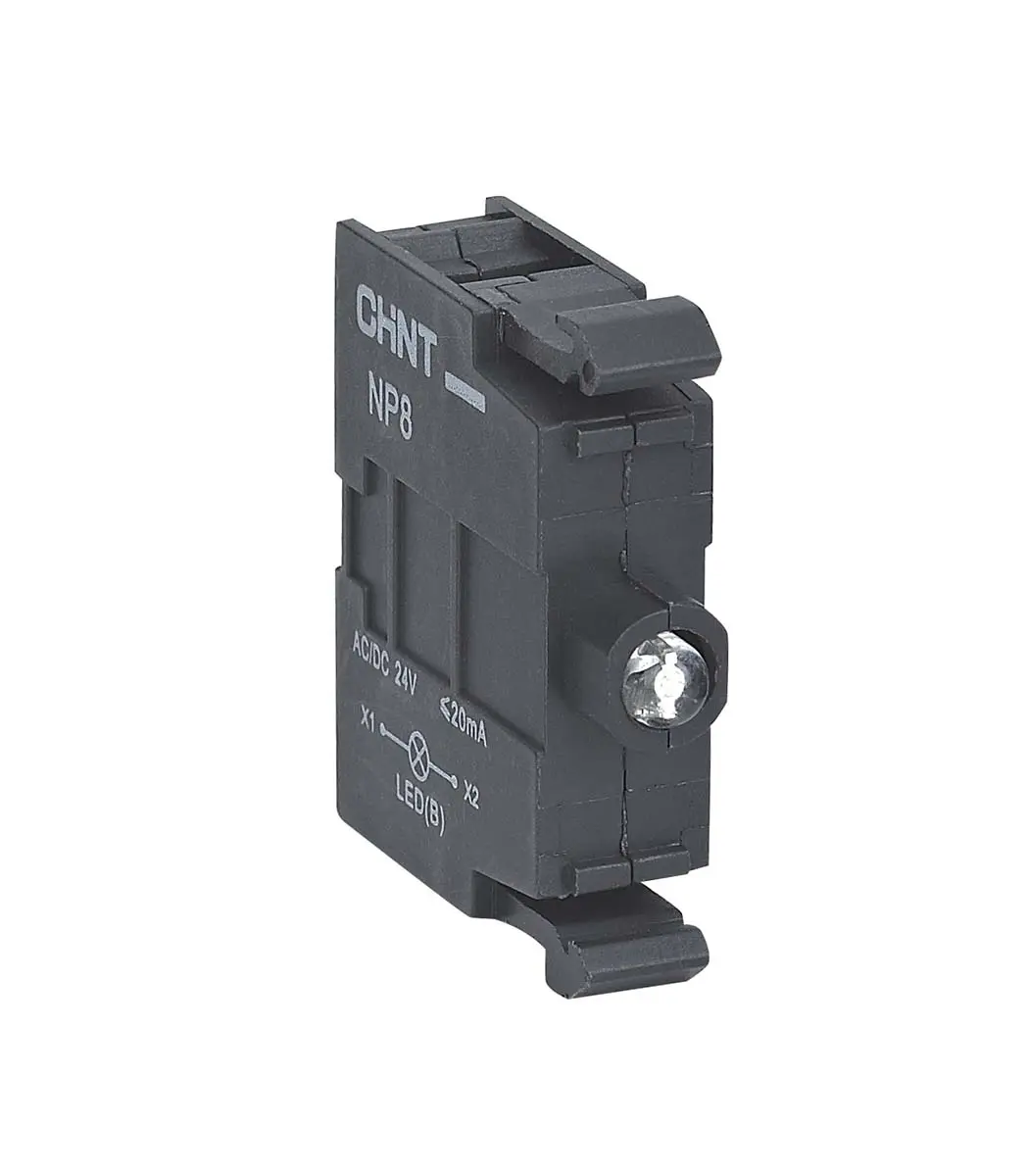 Produktfoto 1 von CHINT NP8 Kontaktblock LED Blau beleuchtet