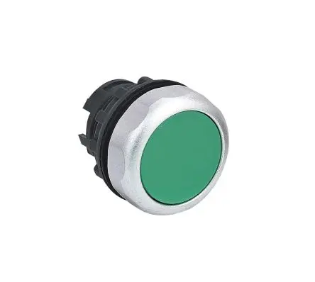 Produktfoto 1 von CHINT NP8 Drucktastenkopf Ø 22 mm, Grün Tastend Glatt Rund IP54