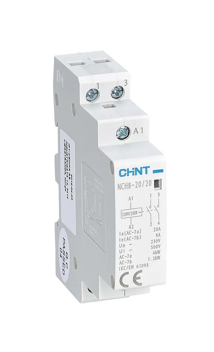 Produktfoto 1 von CHINT Schütz 230 V ac-Spule, 3-polig, 888V 230 V ac 2 Schließer Umkehrend 888-Hilfskontakte