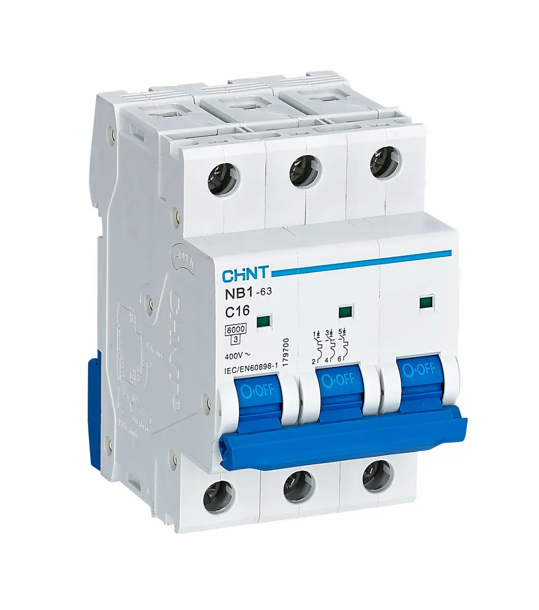 CHINT NB1 Miniaturüberlastschalter Typ C, Pol 3-polig 16 A 480 V ac, Abschaltvermögen 10 kA 480 V dc