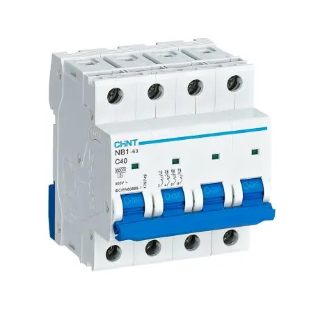 CHINT NB1 Miniaturüberlastschalter Typ C, Pol 4-polig 40A 480V ac, Abschaltvermögen 10 kA 480 V dc