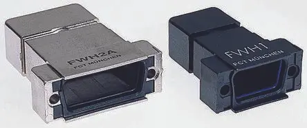Produktfoto 1 von FCT from Molex FWH D-Sub-Gehäuse Gerade, 15-polig, D: D-Sub-Gehäuse Zugentlastung, Silber, Größe A, aus ABS
