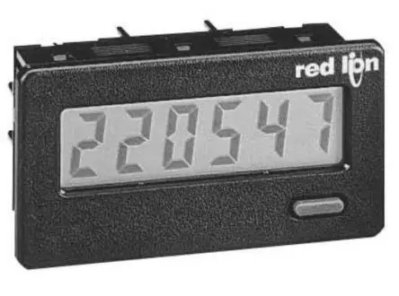 Produktfoto 1 von Red Lion CUB4L0 Zähler Aufwärts Zähler LCD Automatisch 6-stellig 28V dc, Sekunde