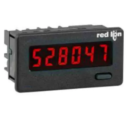 Produktfoto 1 von Red Lion CUB4L0 Zähler Aufwärts Zähler LCD Automatisch 6-stellig 28V dc, Sekunde