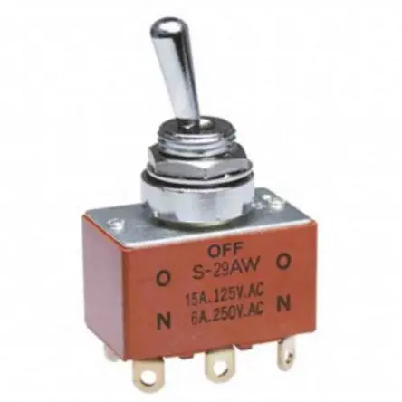 NKK Switches Panel Kippschalter 2-poliger Wechsler, Ein-Aus-Ein, 30 V dc, 125 V ac, 20A, IP67, Lot