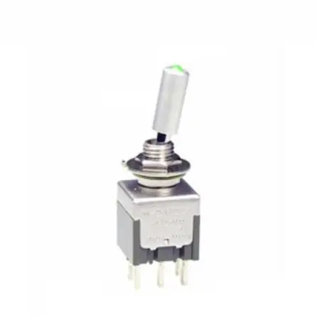 NKK Switches Panel Kippschalter Beleuchtet 1-poliger Umschalter, Ein-Ein, 30 V dc, 125 V ac, 4A, Lot