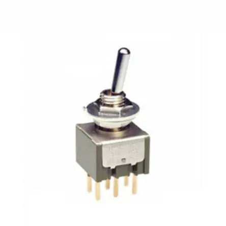 Produktfoto 1 von NKK Switches Panel Kippschalter 2-poliger Wechsler, Ein-Aus-Ein, 28 V dc, 28 V ac, IP67, PC-Klemme