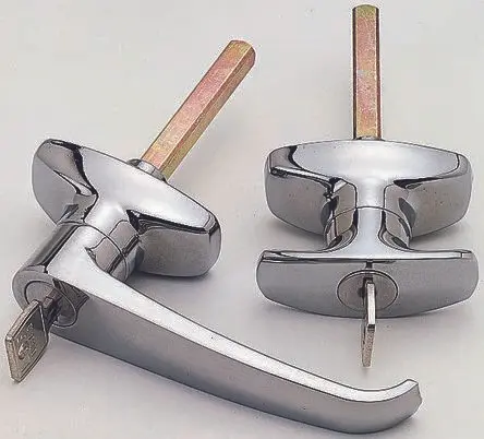 Euro-Locks a Lowe & Fletcher group Company Silber Sperrgriff, L-Griff, Oberfläche Verchromt