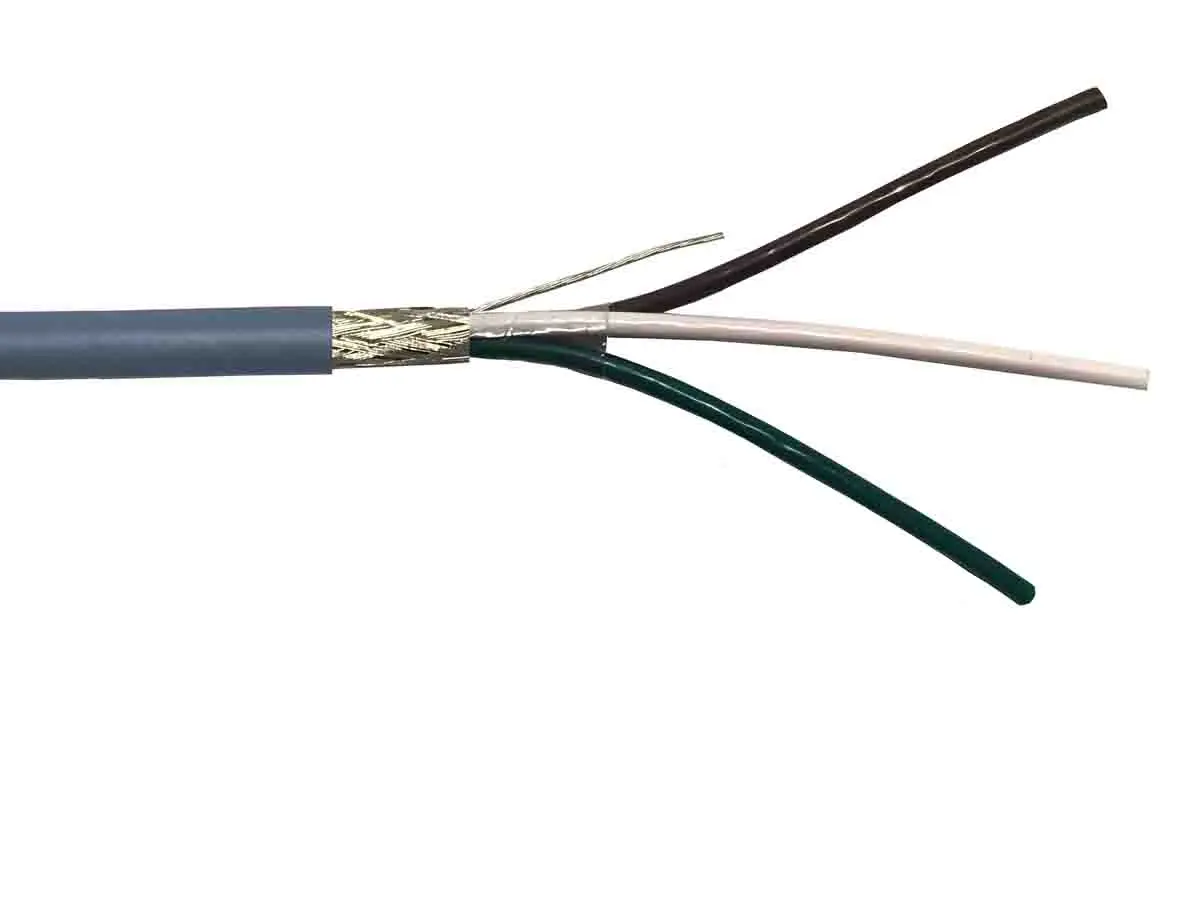 Produktfoto 1 von RS PRO Datenkabel 0,25 mm² Ø 5.2mm Geflecht Schirmung PVC isoliert Mehrleiter Grau