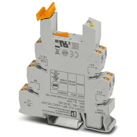 Produktfoto 1 von Phoenix Contact Relaissockel PLC-BPT-24DC/ 1IC/ACT, DIN-Hutschiene