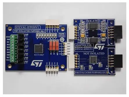 Produktfoto 1 von STMicroelectronics Digitaler Hochgeschwindigkeits-Eingangsstrombegrenzer Evaluierungsboard, Evaluierungsplatine für
