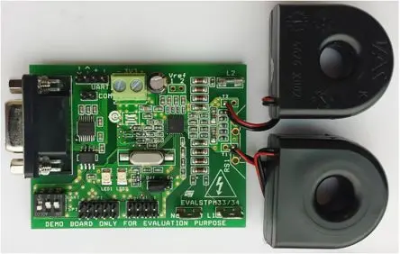 Produktfoto 1 von STMicroelectronics STPM34 Energiemessungs-Evaluierungsboard Entwicklungstool Sensor für Netzleitungssystem