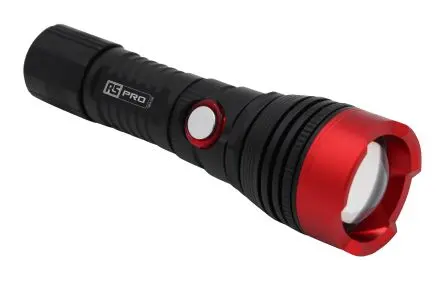 Produktfoto 1 von RS PRO Taschenlampe LED Rot, Schwarz, 600 lm / RSPRO-F21, 163 mm