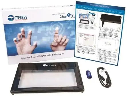 Produktfoto 1 von Infineon touchscreen controllers Evaluierungskit, Evaluierungsplatine Entwicklungstool Sensor für Kapazitive Multi-TFT
