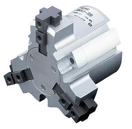 Produktfoto 1 von SMC MHSL3 Pneumatikgreifer, Doppeltwirkend-Ausführung, 4 Greifarme, Parallel, 0.6 Mpa max. M5