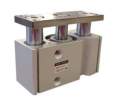 Produktfoto 1 von SMC MGQ Pneumatik-Führungszylinder 50 mm Doppeltwirkend, Bohrung Ø 25 mm bis 1 Mpa