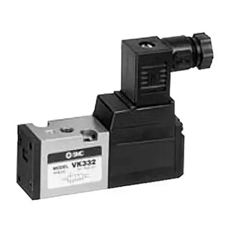 Produktfoto 1 von SMC VK332 Pneumatik-Magnetspule / pilotgesteuertes Steuerventil R, Elektromagnet-betätigt 24V