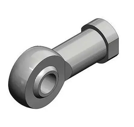 Produktfoto 1 von SMC Kolbenstangen-Kugelgelenk zur Verwendung mit Serie C95/CP95 125 mm