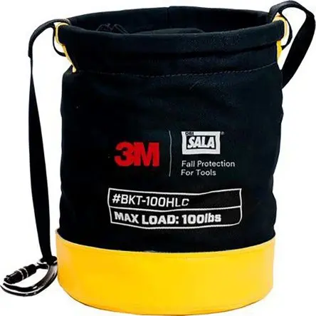 Produktfoto 1 von 3M Schwarz, Gelb Leinen Tasche für Sicherheitsausrüstung Sicherheitsbehälter aus Vinyl mit Klettverschluss