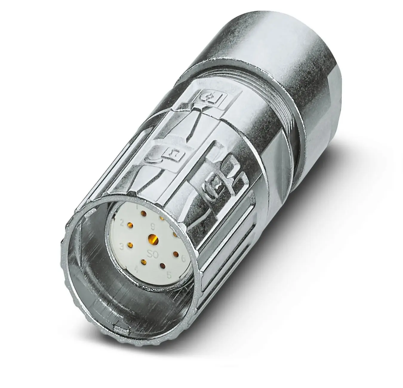 Produktfoto 1 von Phoenix Contact M23 PRO 27 mm M23 Rundsteckverbinder Buchse 9-polig Buchse 20A Kabel IP66, IP68