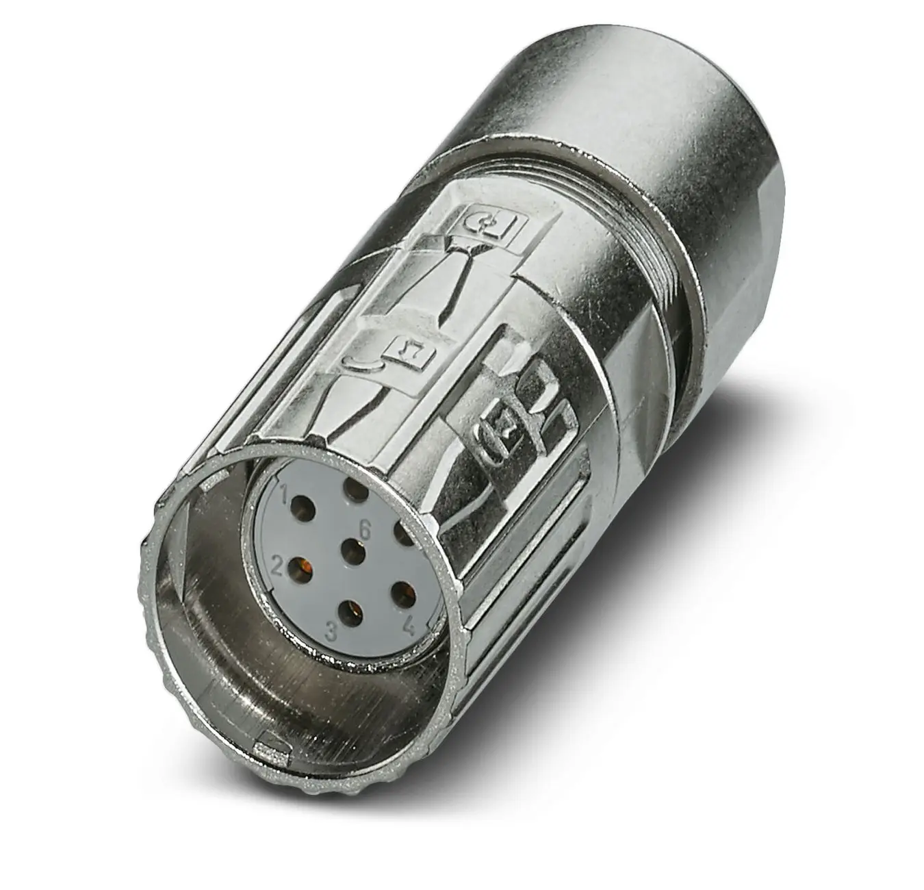 Produktfoto 1 von Phoenix Contact M23 PRO 27 mm M23 Rundsteckverbinder Buchse 8-polig Buchse Kabel IP66, IP68