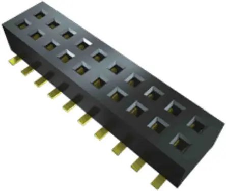 Produktfoto 1 von Samtec CLP Leiterplattenbuchse Gerade Oberfläche 24-polig / 2-reihig, Raster 1.27 mm Lot