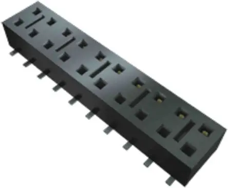 Produktfoto 1 von Samtec HLE Leiterplattenbuchse Gerade Oberfläche 24-polig / 2-reihig, Raster 2.54 mm Lot