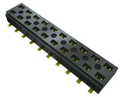 Produktfoto 1 von Samtec CLT Leiterplattenbuchse Vertikal Oberfläche 12-polig / 2-reihig, Raster 2 mm Einpressen