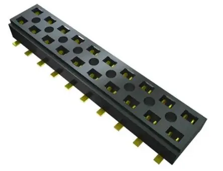 Produktfoto 1 von Samtec CLT Leiterplattenbuchse Vertikal Oberfläche 2-polig / 2-reihig, Raster 2 mm Einpressen