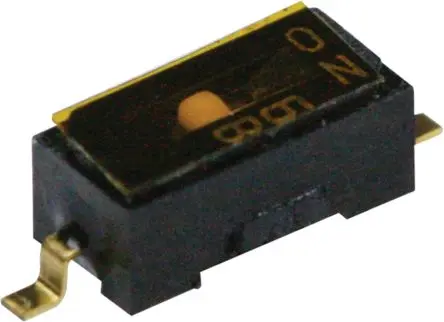 Nidec Components Schiebeschalter, SPST Oberfläche 100mA Polyamid, SMD Gull-Wing