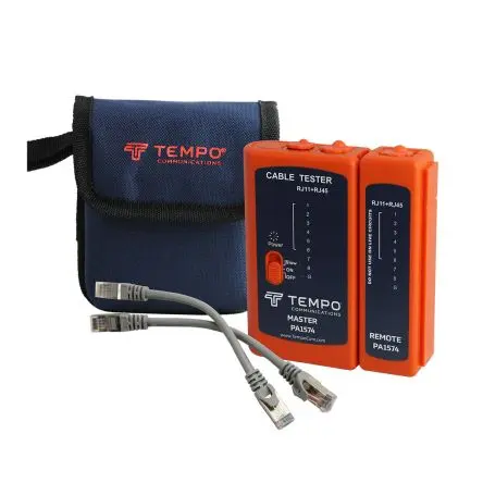 Produktfoto 1 von Tempo PA1574 Netzwerktester, Netzwerk Prüfgerät, RJ11, RJ12, RJ45 RJ12, RJ11, RJ45