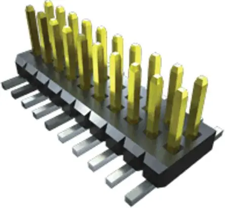 Samtec FTM Stiftleiste Gerade, 4-polig / 2-reihig, Raster 1 mm Raster Oberfläche, Platine-Platine, Unisoliert