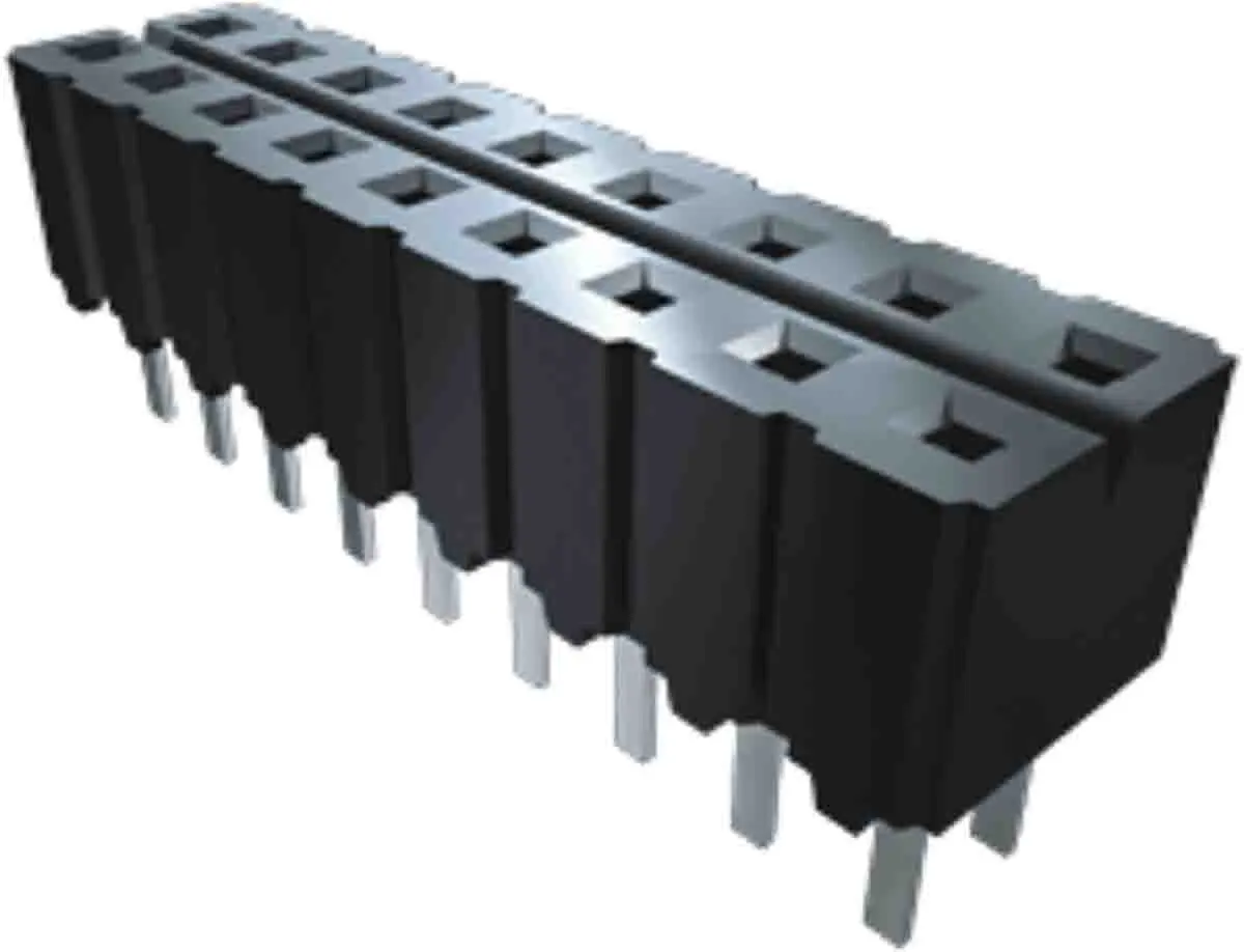 Samtec CES Leiterplattenbuchse Vertikal Durchsteckmontage 9-polig / 1-reihig, Raster 2.54 mm Lot