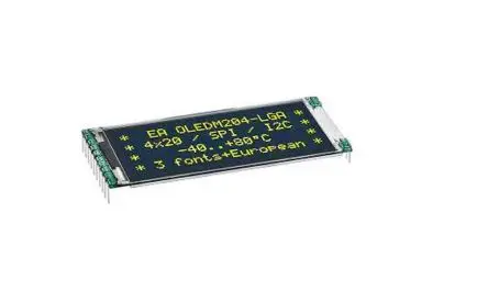 Display Visions 2.0 Zoll Gelb OLED-Display 4 x 20 Pixel, 17 x 47 mm / 17:47 Grafik I2C/SPI