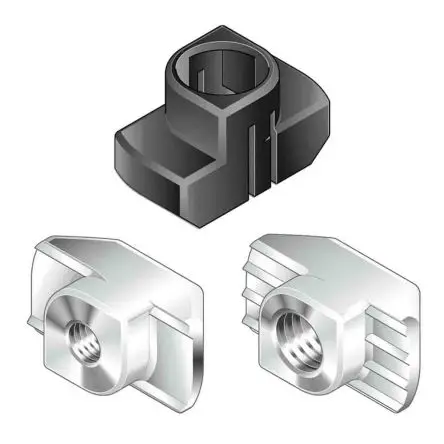 Produktfoto 1 von Bosch Rexroth Verbindungskomponente, Nutenstein, Befestigungs- und Anschlusselement für 10mm, M4 passend für 40 mm, 45