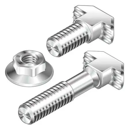 Produktfoto 1 von Bosch Rexroth Verbindungskomponente, Hammerschrauben, Steckverbinderhalterung und Gelenk für 8mm, M6, L. 25mm passend