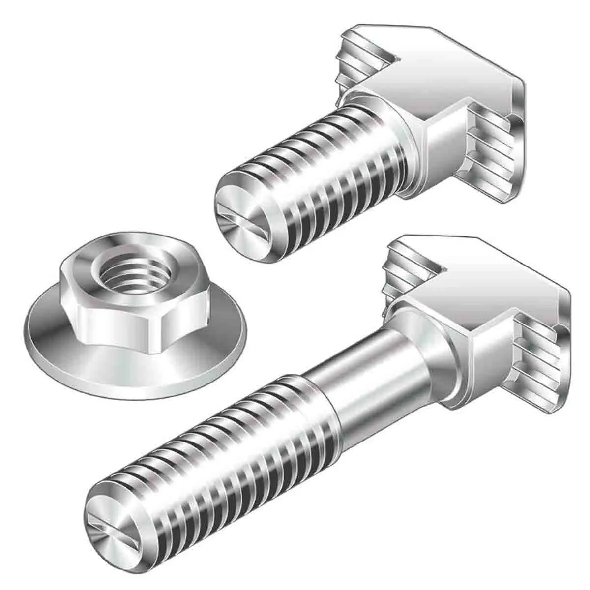 Produktfoto 1 von Bosch Rexroth Verbindungskomponente, Hammerschrauben, Steckverbinderhalterung und Gelenk für 10mm, M8, L. 50mm passend