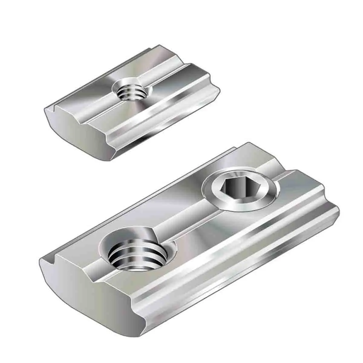 Produktfoto 1 von Bosch Rexroth Verbindungskomponente, Schiebeblock, Einschwenkbar, Befestigungs- und Anschlusselement für 6mm, M4, L.