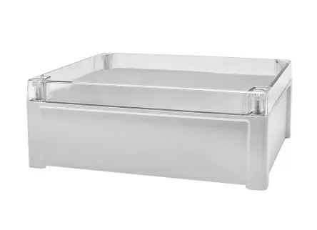 Produktfoto 1 von RS PRO; Universalgehäuse; Polycarbonat; Grau; IK08, IK07 IP65 Breite 239 mm Höhe 107 mm Länge 289 mm
