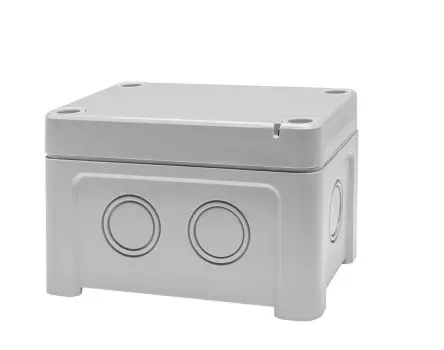 Produktfoto 1 von RS PRO; Universalgehäuse; Polycarbonat; Grau; IK07, IK08 IP65 Breite 65 mm Höhe 60 mm Länge 95 mm