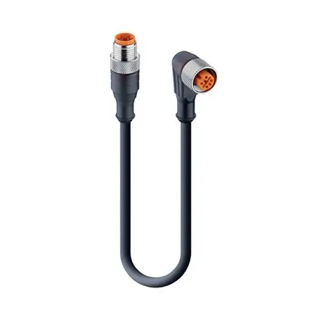 Lumberg RST, 4-polig Sensor-Betätigungselementkabel, Gerade Stecker 4 / M12 Buchse, Länge 5 m