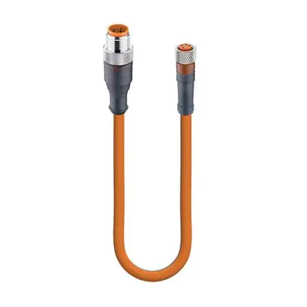 Produktfoto 1 von Lumberg RST 4-RKMV 4-07, 4-polig Sensor-Betätigungselementkabel, Gerade Stecker 4 / Gerade Buchse, Länge 600 mm