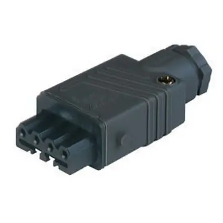 Produktfoto 1 von Hirschmann ST Leistungssteckverbinder Schwarz, 400V 3P+PE / 10A, Kabel IP54