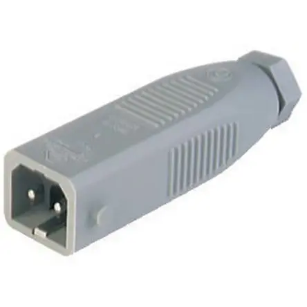 Produktfoto 1 von Hirschmann ST Leistungssteckverbinder Grau 2P+PE, 230V, Kabel Gerade IP54 16A