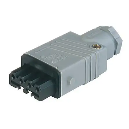 Produktfoto 1 von Hirschmann ST Leistungssteckverbinder Grau, 400V 4P+PE / 10A, Kabel IP54