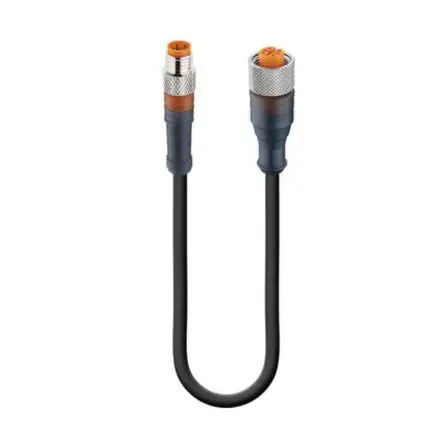Produktfoto 1 von Lumberg RSMV-RKT, 4-polig Sensor-Betätigungselementkabel, Gerade Stecker 4 / Gerade Buchse, Länge 1 m